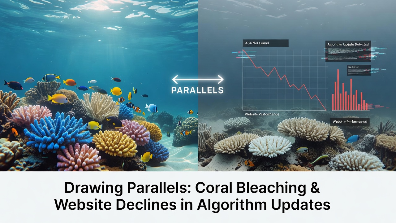 Drawing Parallels Between Coral Bleaching Events and Website Performance Declines in Algorithm Updates